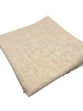 Beige Linen Fabric Sewing Crafting Light Upholstery 1.5 Yards x 60 Inches Wide